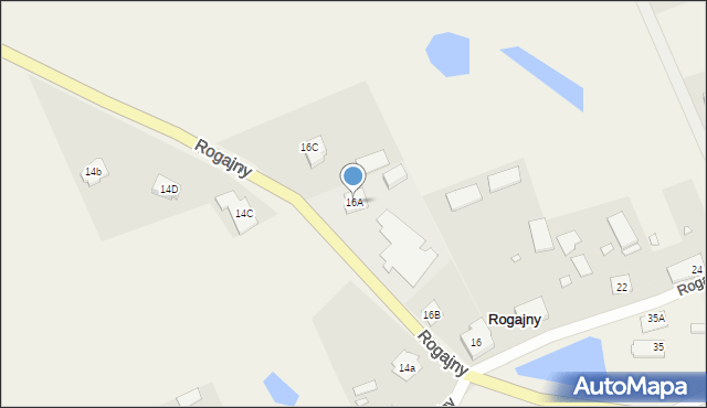 Rogajny, Rogajny, 16A, mapa Rogajny