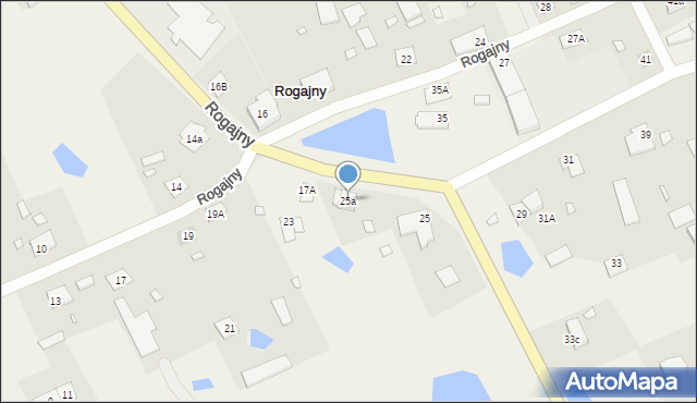 Rogajny, Rogajny, 25a, mapa Rogajny