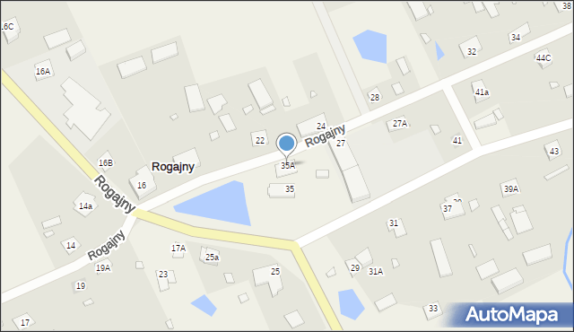 Rogajny, Rogajny, 35A, mapa Rogajny