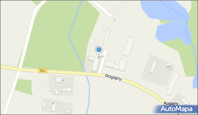 Rogajny, Rogajny, 11, mapa Rogajny