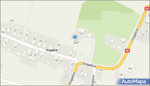 Rogalice, Rogalice, 41a, mapa Rogalice