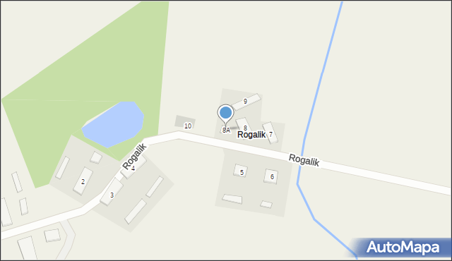 Rogalik, Rogalik, 8A, mapa Rogalik
