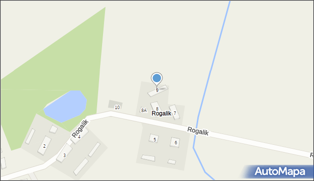 Rogalik, Rogalik, 9, mapa Rogalik