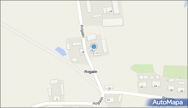 Rogalin, Rogalin, 16A, mapa Rogalin
