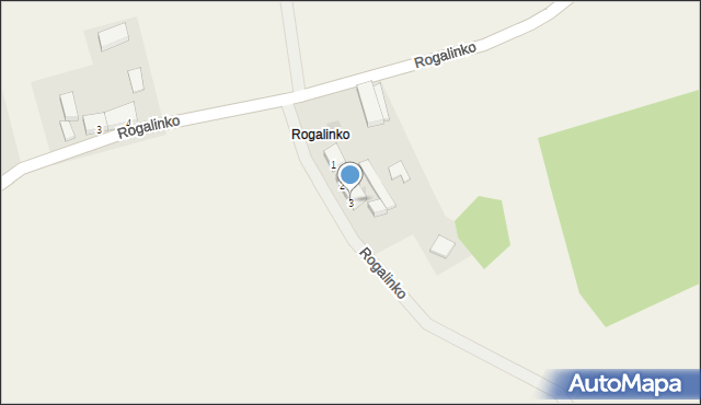 Rogalinko, Rogalinko, 3, mapa Rogalinko