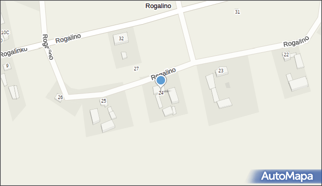 Rogalino, Rogalino, 24, mapa Rogalino