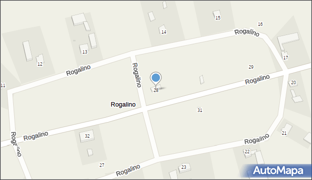 Rogalino, Rogalino, 28, mapa Rogalino