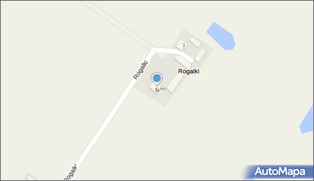 Rogalki, Rogalki, 3a, mapa Rogalki