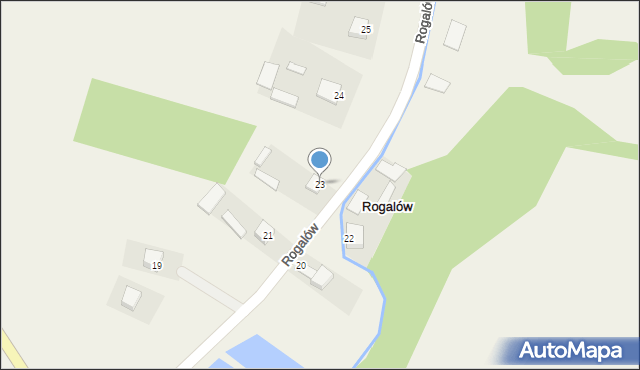 Rogalów, Rogalów, 23, mapa Rogalów