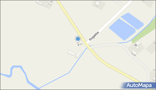 Rogalów, Rogalów, 9, mapa Rogalów