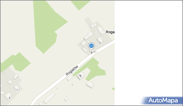 Rogalów, Rogalów, 8, mapa Rogalów