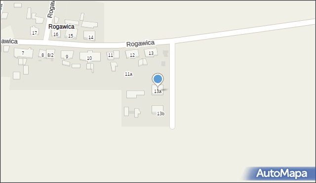 Rogawica, Rogawica, 13a, mapa Rogawica