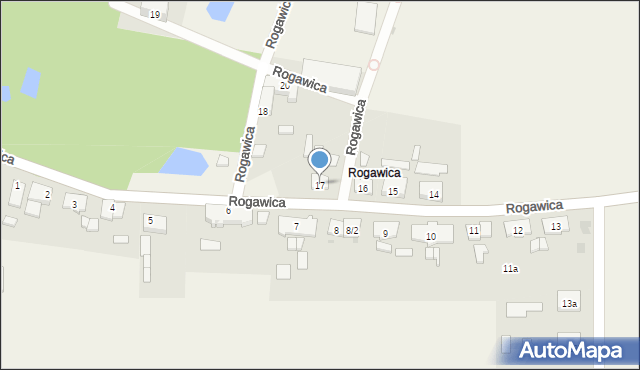 Rogawica, Rogawica, 17, mapa Rogawica