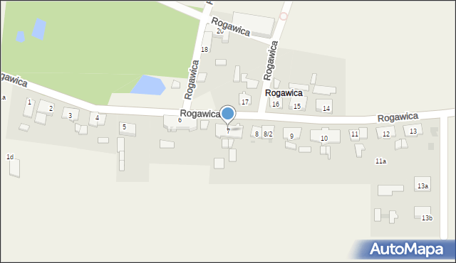 Rogawica, Rogawica, 7, mapa Rogawica