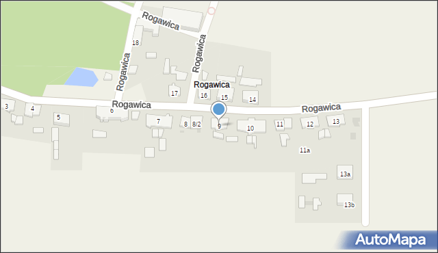 Rogawica, Rogawica, 9, mapa Rogawica