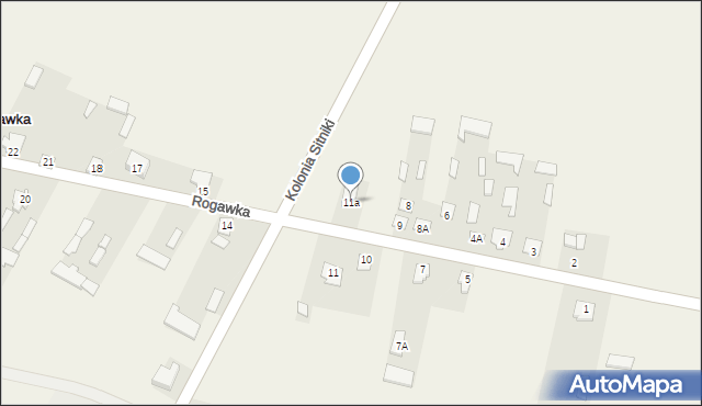 Rogawka, Rogawka, 11a, mapa Rogawka