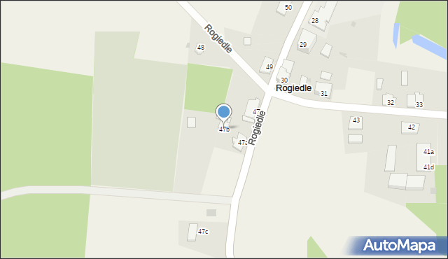 Rogiedle, Rogiedle, 47b, mapa Rogiedle