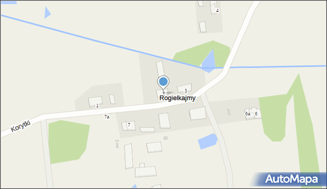 Rogielkajmy, Rogielkajmy, 2, mapa Rogielkajmy