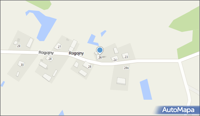 Rogojny, Rogojny, 25, mapa Rogojny