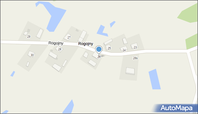 Rogojny, Rogojny, 26, mapa Rogojny