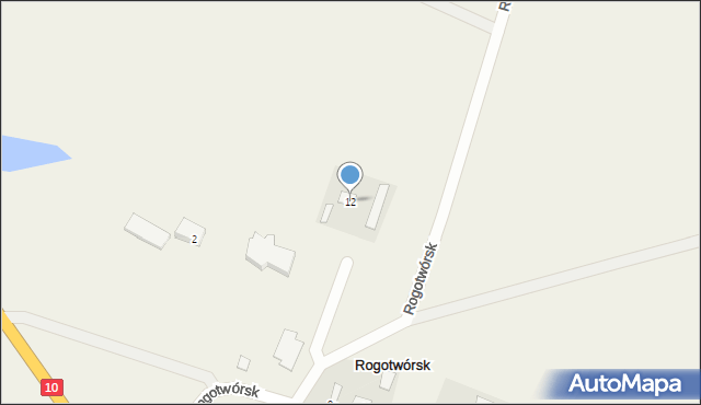 Rogotwórsk, Rogotwórsk, 12, mapa Rogotwórsk