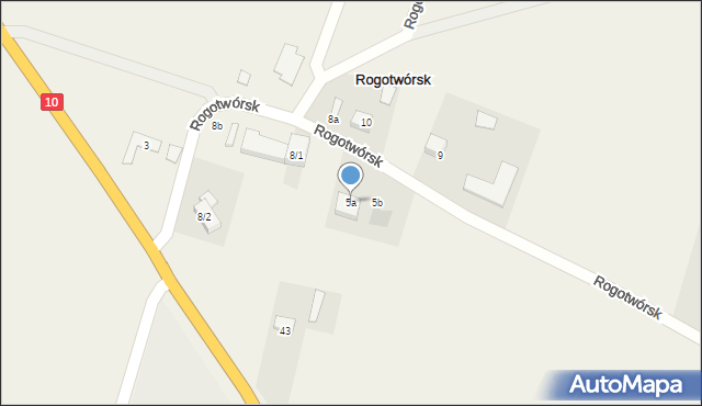 Rogotwórsk, Rogotwórsk, 5a, mapa Rogotwórsk