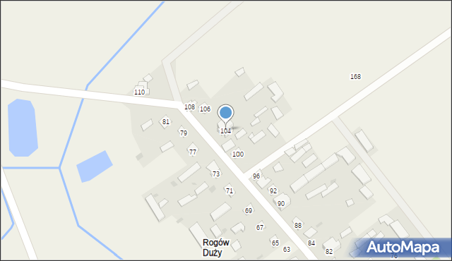 Rogów, Rogów, 104, mapa Rogów