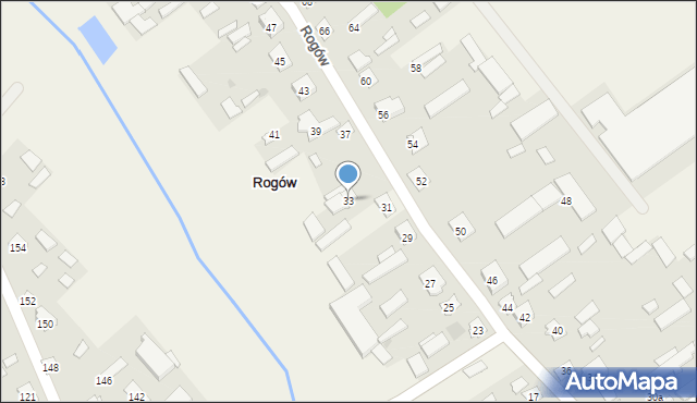 Rogów, Rogów, 33, mapa Rogów