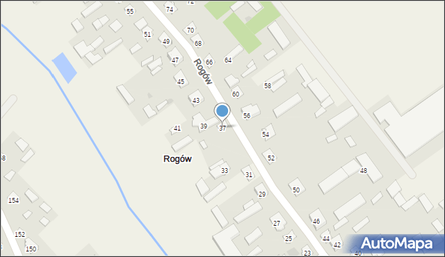 Rogów, Rogów, 37, mapa Rogów