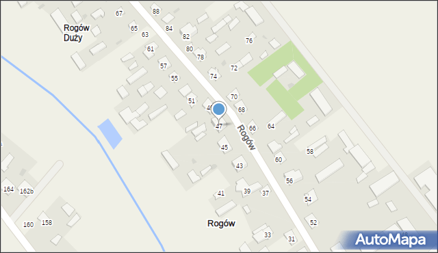 Rogów, Rogów, 47, mapa Rogów