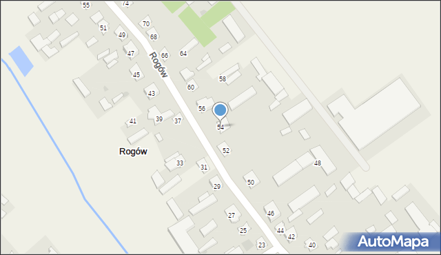 Rogów, Rogów, 54, mapa Rogów