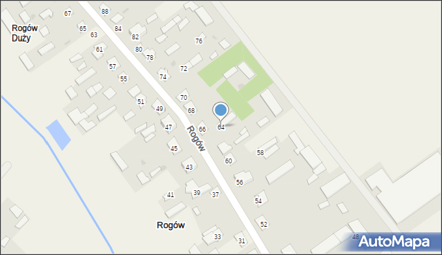 Rogów, Rogów, 64, mapa Rogów