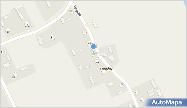 Rogów, Rogów, 12, mapa Rogów