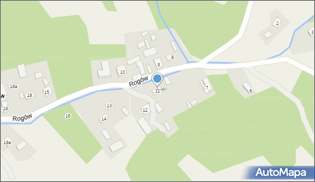 Rogów, Rogów, 11, mapa Rogów