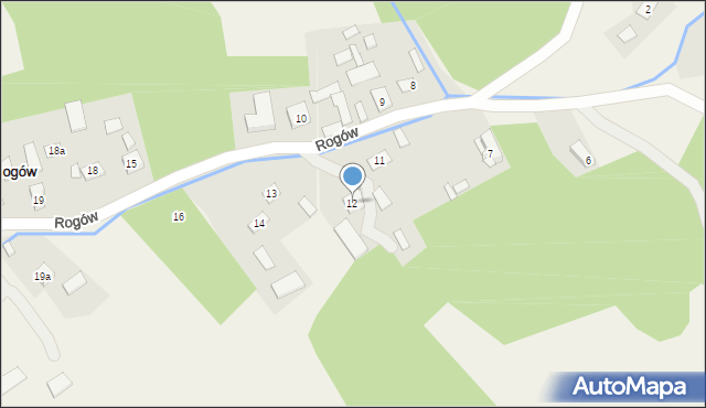 Rogów, Rogów, 12, mapa Rogów