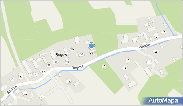 Rogów, Rogów, 15, mapa Rogów