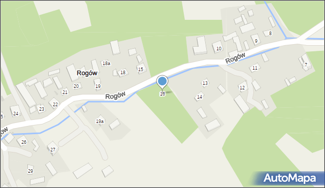 Rogów, Rogów, 16, mapa Rogów