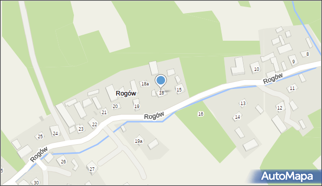 Rogów, Rogów, 18, mapa Rogów