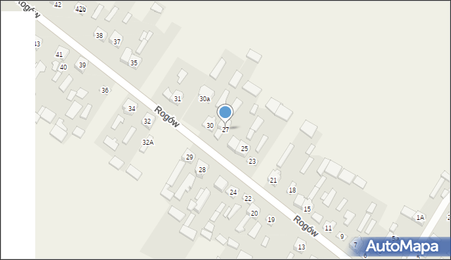 Rogów, Rogów, 27, mapa Rogów