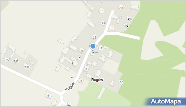 Rogów, Rogów, 10, mapa Rogów