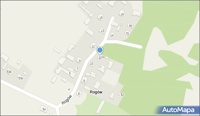 Rogów, Rogów, 11, mapa Rogów