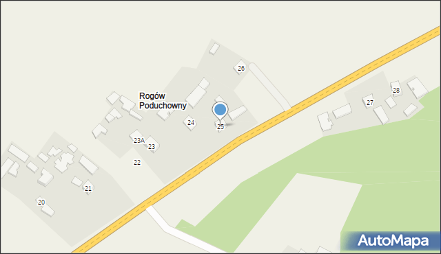 Rogów, Rogów, 25, mapa Rogów