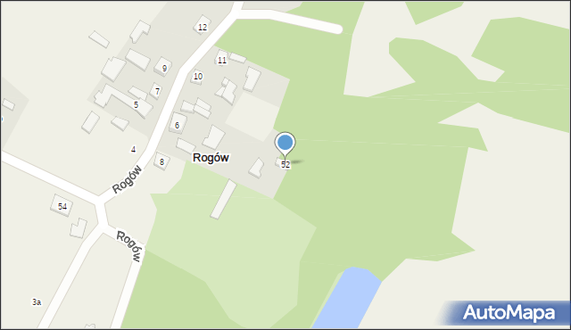 Rogów, Rogów, 52, mapa Rogów