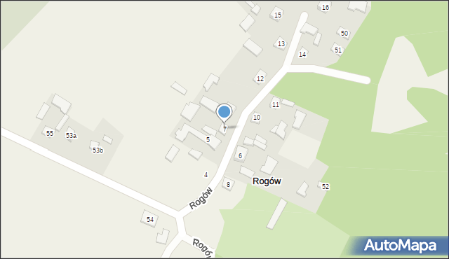 Rogów, Rogów, 7, mapa Rogów