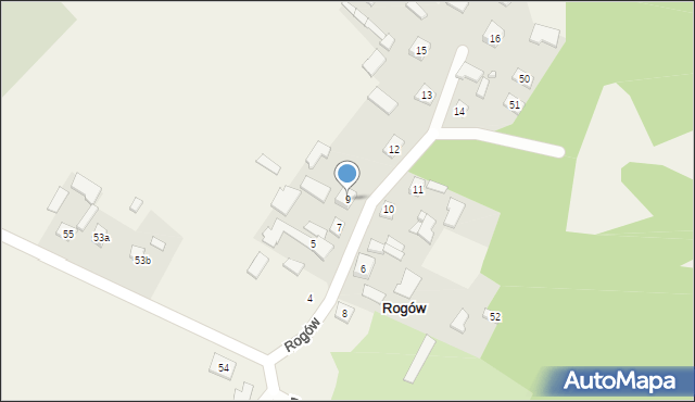 Rogów, Rogów, 9, mapa Rogów