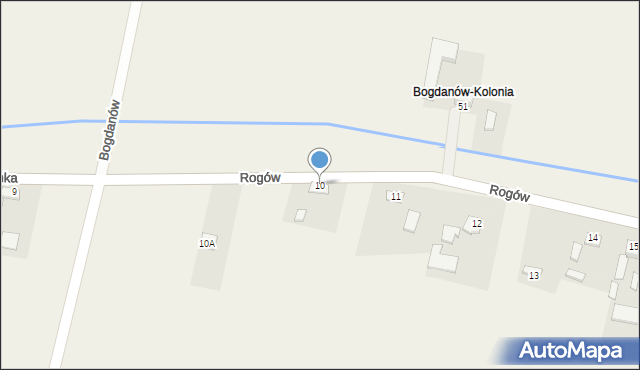 Rogów, Rogów, 10, mapa Rogów