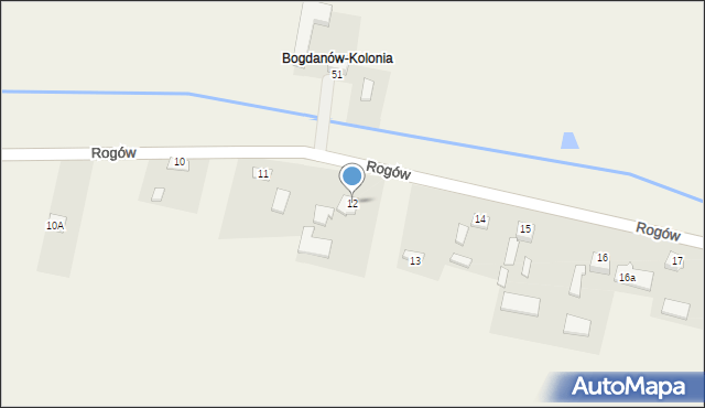 Rogów, Rogów, 12, mapa Rogów