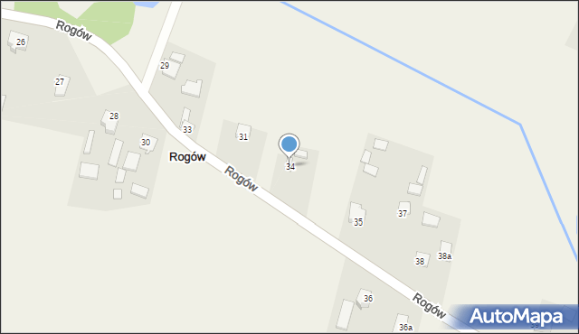 Rogów, Rogów, 34, mapa Rogów