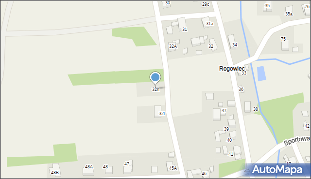 Rogów, Rogowiec, 32h, mapa Rogów