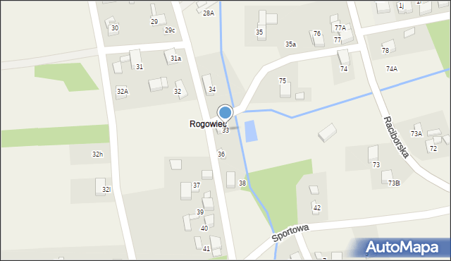 Rogów, Rogowiec, 33, mapa Rogów